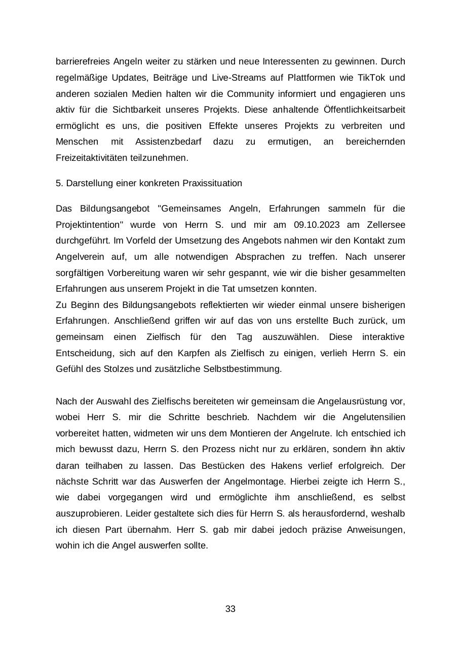 Facharbeit „Barrierefreies Angeln“, Seite 36 von 48
