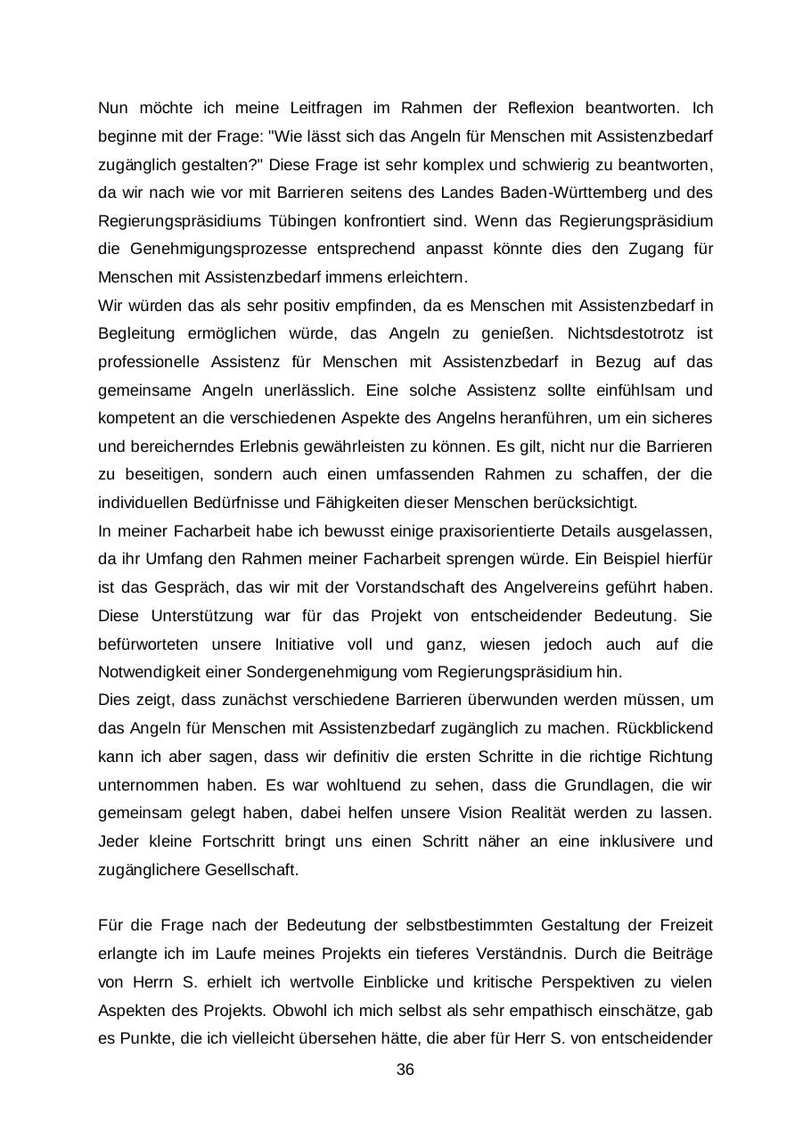 Facharbeit „Barrierefreies Angeln“, Seite 39 von 48