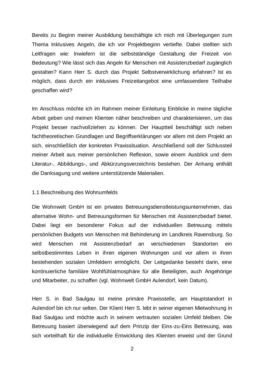 Facharbeit „Barrierefreies Angeln“, Seite 5 von 48